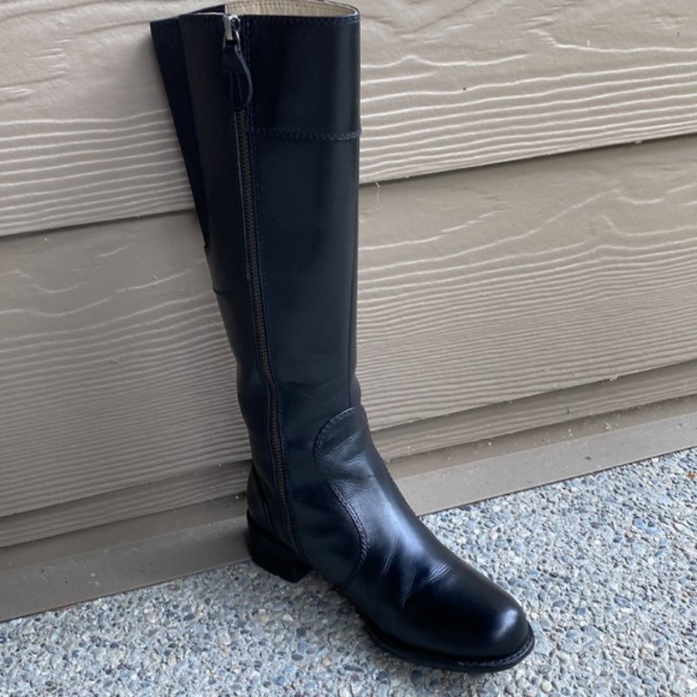 Taryn Rose Leather Riding Boot - Picture 9 of 14